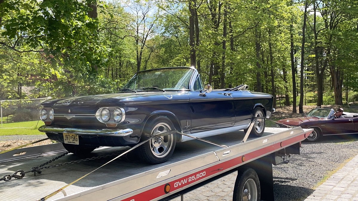 Collector vehicle transported by XXCELL Towing on a flatbed